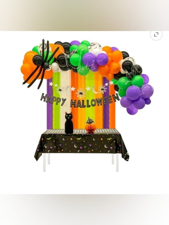 Other - Halloween Party Kit - Balloon Arch and Backdrop Party Set NWT